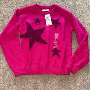 Epic Threads Kids Hot Pink Star Sweater